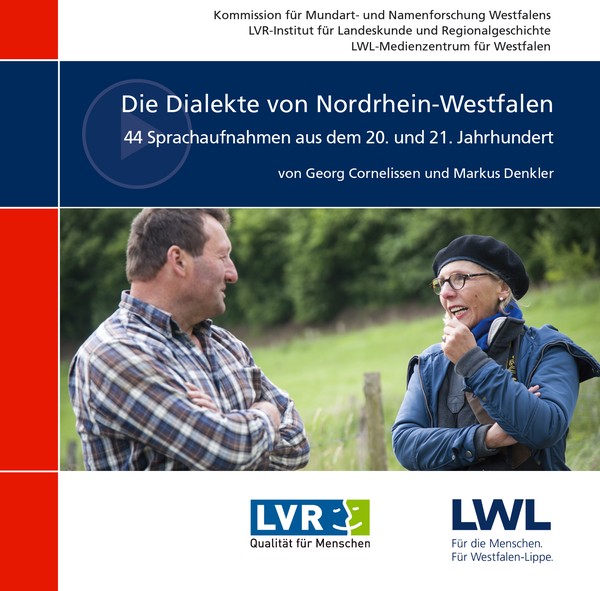 CD-Cover "Die Dialekte von Nordrhein-Westfalen. 44 Sprachaufnahmen aus dem 20. und 21. Jahrhundert"